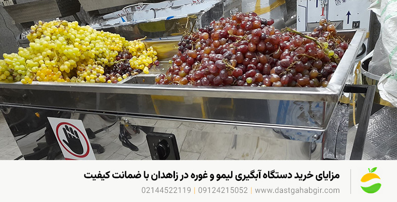 خرید دستگاه آبلیموگیری و آبغوره گیری صنعتی در زاهدان با ضمانت کیفیت مزایای خرید دستگاه آبگیری لیمو و غوره در زاهدان با ضمانت کیفیت